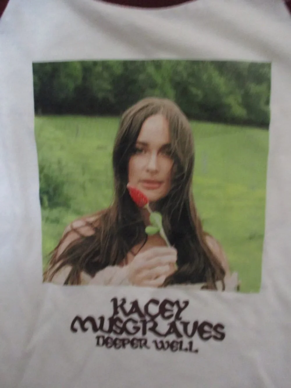 GAP NWT Girls Kacey Musgraves Deeper well Shirt Size S 6-7 burgundy ivory
